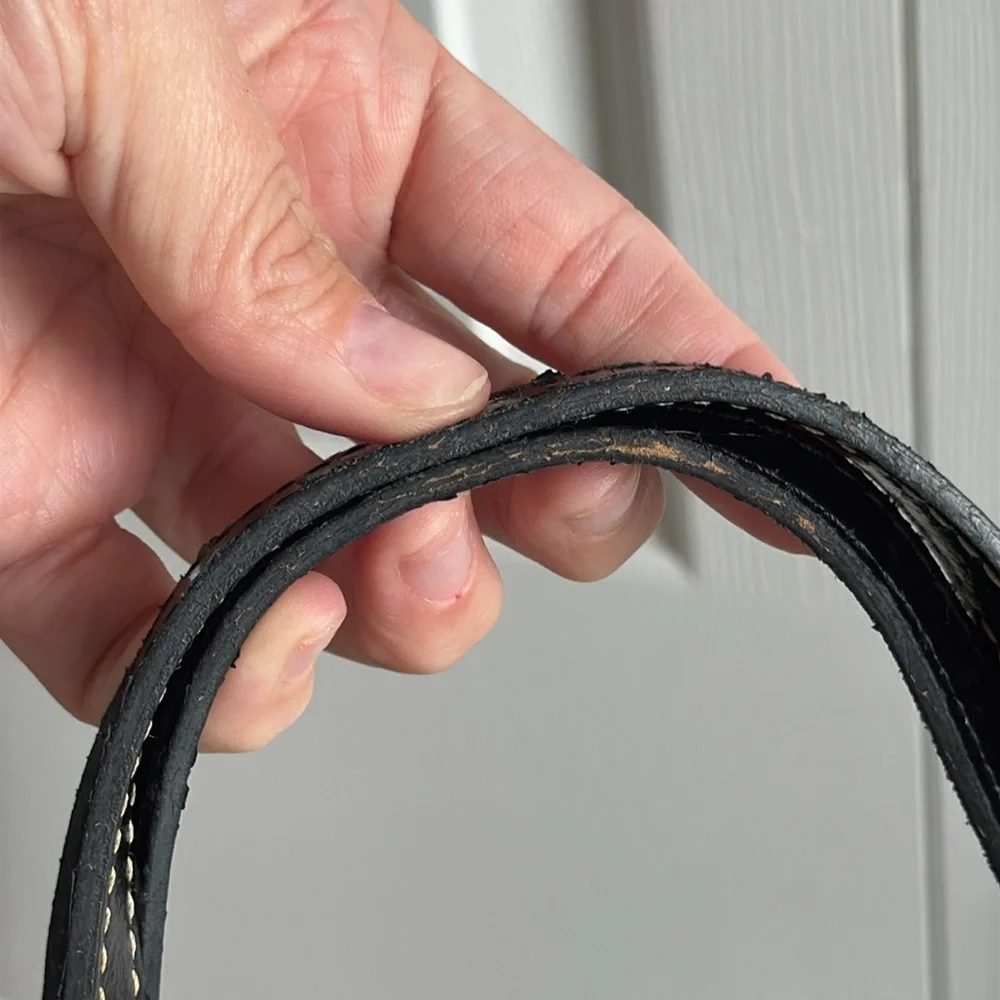 Vintage Dooney and Burke Black Patent Leather
Tote Bag - Picture 4 of 10